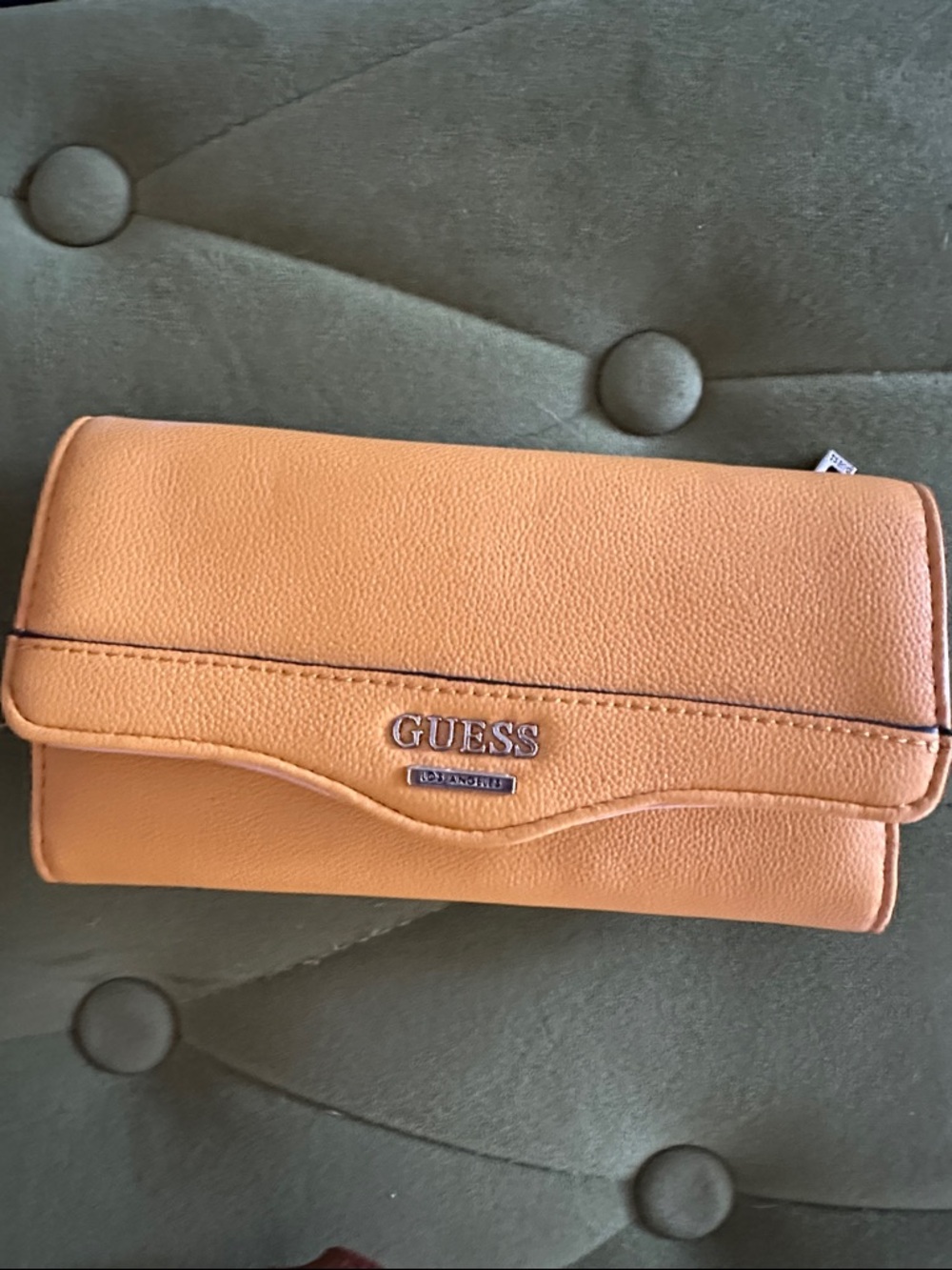 GUESS Caramel/Tan Pebbled Leather Wallet